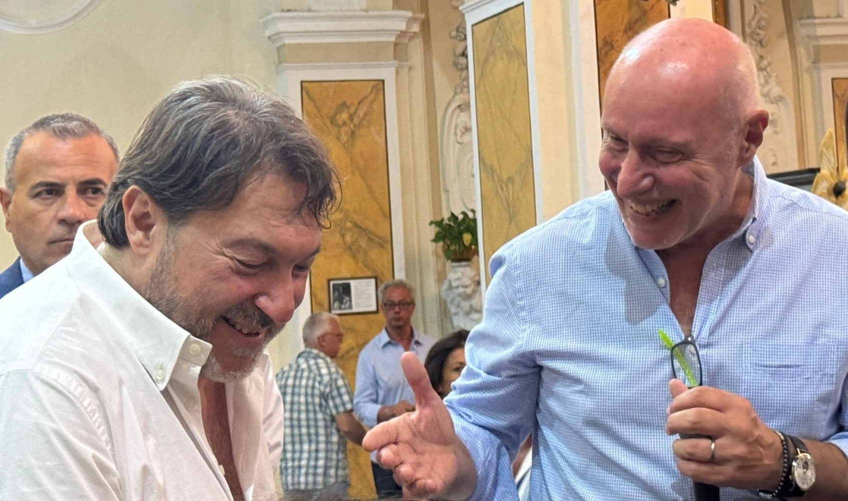 Nella foto : Sigfrido Ranucci e Gregorio De Falco.